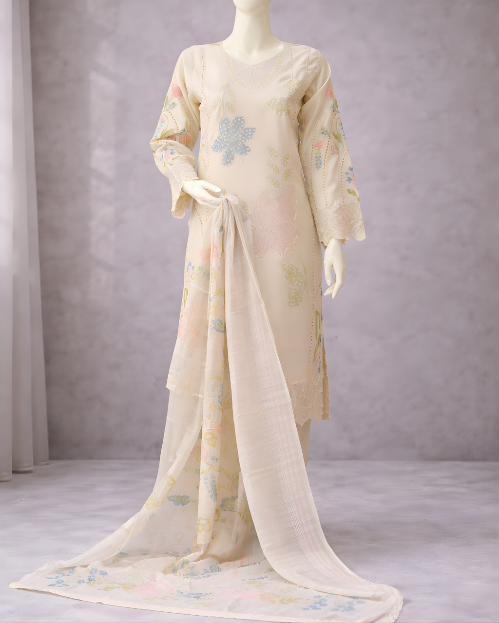 PL-363 | 3PCS Premium – Viscose Collection – Off White