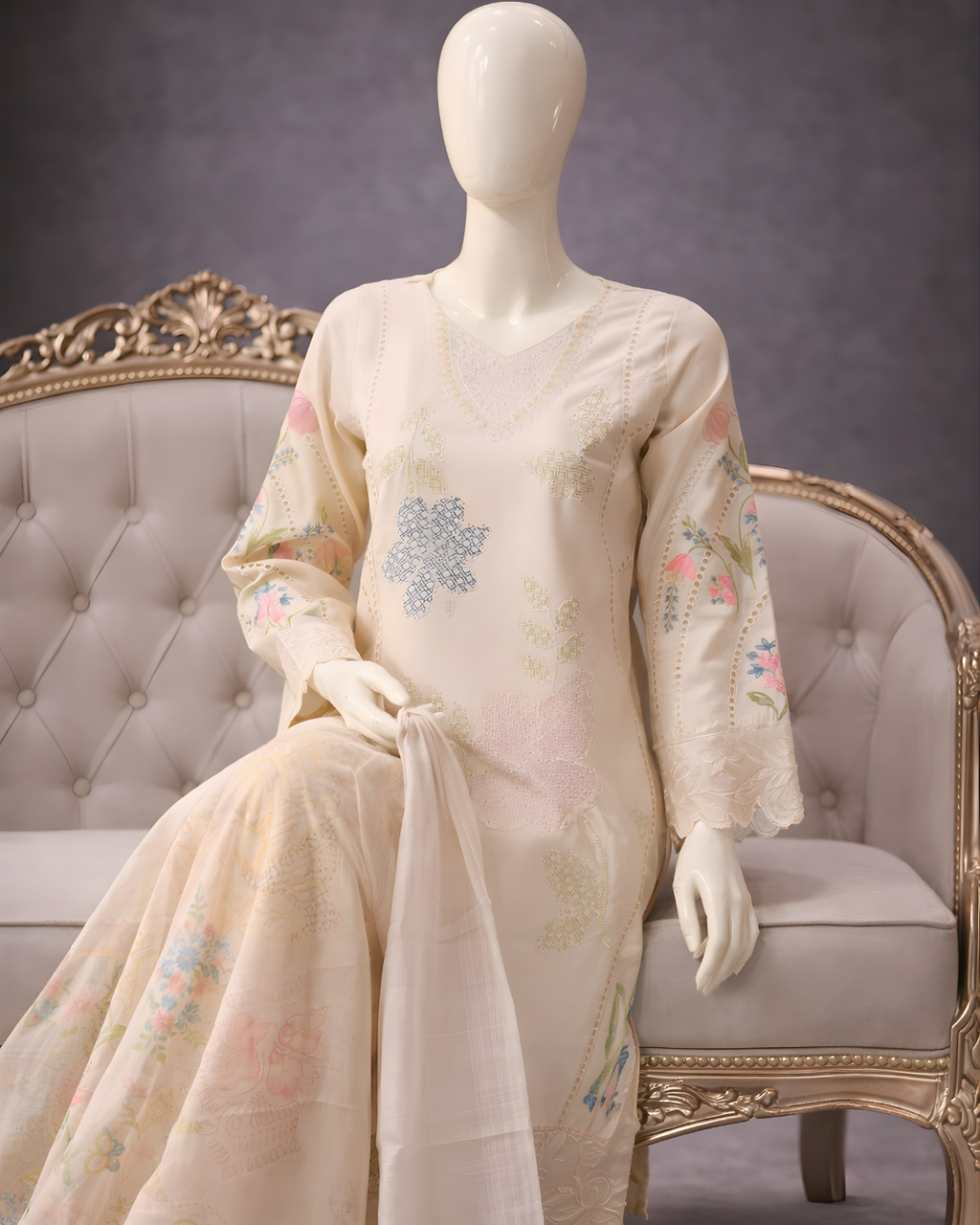 PL-363 | 3PCS Premium – Viscose Collection – Off White