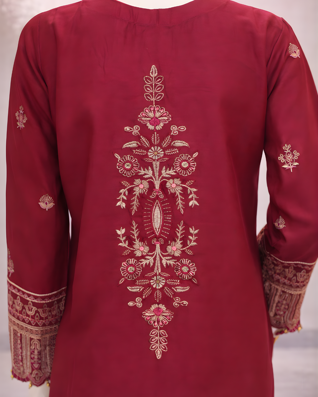 PL-368 | 3PCS Premium – Viscose Collection – Mehroon